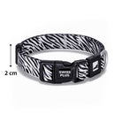 Swissplus Urban Paws Zebra Noir Recycled Köpek Tasması - 20 Mm