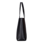 Bloominbag-Terra Siyah Hakiki Deri Kadın Omuz çantası – Noir Black Terra Structured Leather Tote-5-Milagron.com
