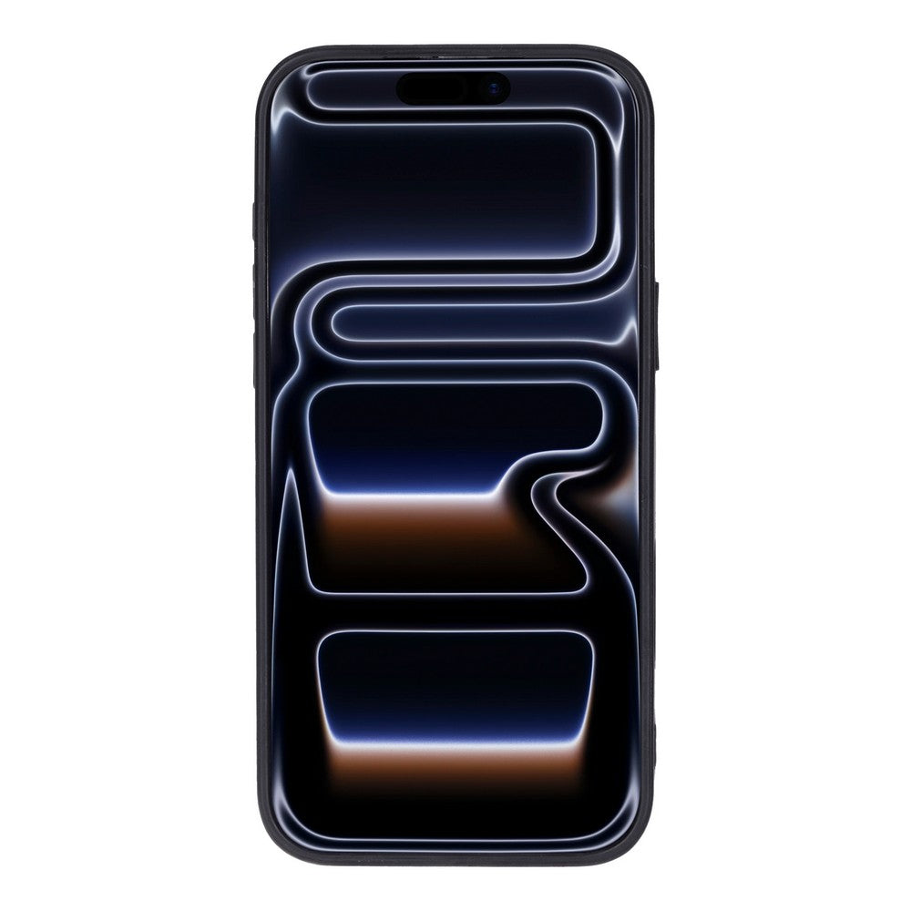 Tiara Black Crystal Heart Iphone 17 Pro Taşlı Telefon Kılıfı