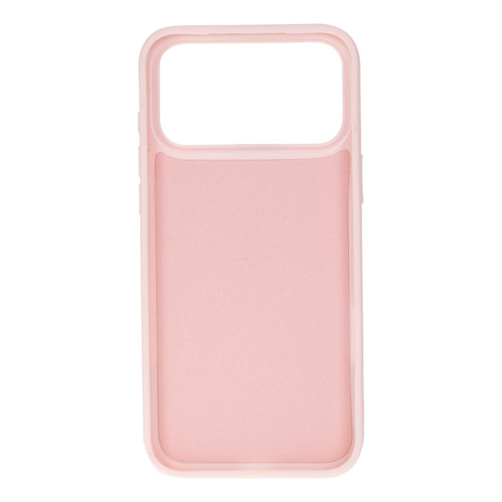 Tiara Pink Crystal Heart Iphone 17 Pro Max Taşlı Telefon Kılıfı