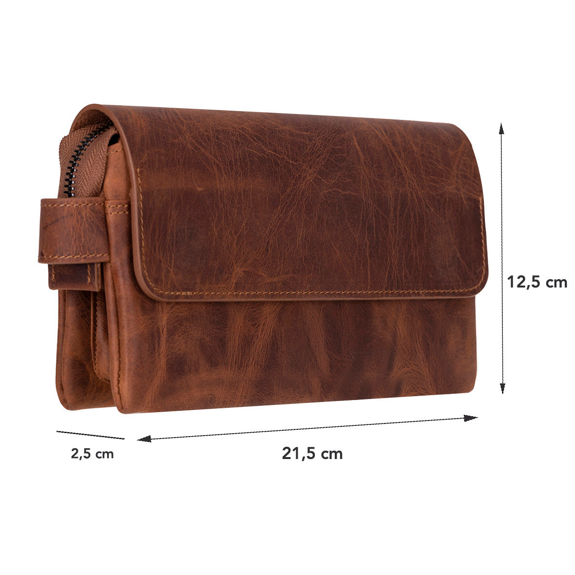 Bloominbag-Urban Bloom Clutch Rust Elevated Telefon Bölmeli Hakiki Deri Unisex Clutch Bag-4-Milagron.com