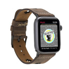 Valais Espresso Brown Leather Apple Watch Kordon-44/45/46/49Mm