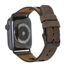 Valais Espresso Brown Leather Apple Watch Kordon-44/45/46/49Mm