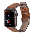 Valais Siena Tan Leather Apple Watch Kordon-44/45/46/49Mm