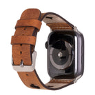 Valais Tan Leather Apple Watch Kordon-44/45/46/49Mm