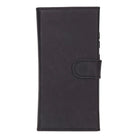 Valeno Onyx Black Deri Wallet Case Samsung Galaxy S25 Ultra (6.9") | Manyetik Ayrılabilir Cüzdanlı Telefon Kılıfı