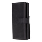 Valeno Onyx Black Deri Wallet Case Samsung Galaxy S25 Ultra (6.9") | Manyetik Ayrılabilir Cüzdanlı Telefon Kılıfı