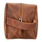 Voyage Burnt Orange Hakiki Deri Dopp Kit – X Large