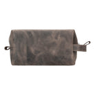 Voyage Cocoa Brown Hakiki Deri Dopp Kit – Large