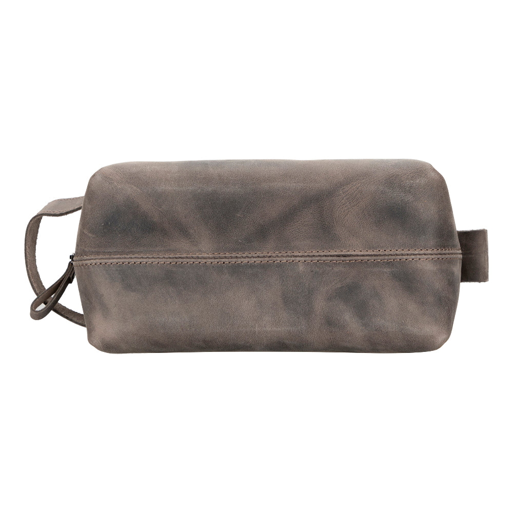 Voyage Cocoa Brown Hakiki Deri Dopp Kit – Large