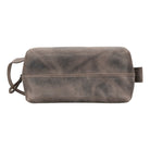 Voyage Cocoa Brown Hakiki Deri Dopp Kit – Large