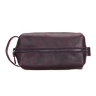 Voyage Dusty Plum Hakiki Deri Dopp Kit – X Large
