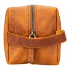 Voyage Moccasin Brown Hakiki Deri Dopp Kit – X Large