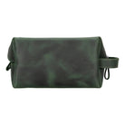 Voyage Olive Hakiki Deri Dopp Kit – Large