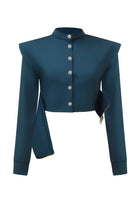 Bo&Po-Annalisa Jacket Oil Blue-Ceket-4-Milagron.com
