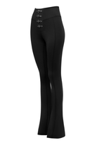 Bo&Po-Gaia Flare Leggings Black-Tayt-2-Milagron.com