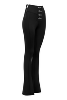 Bo&Po-Gaia Flare Leggings Black-Tayt-3-Milagron.com
