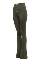 Bo&Po-Gaia Flare Leggings Khaki-Tayt-2-Milagron.com