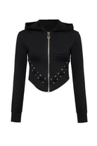 Bo&Po-Palma Sweatshirt Black-Sweatshirts & Hoodies-1-Milagron.com