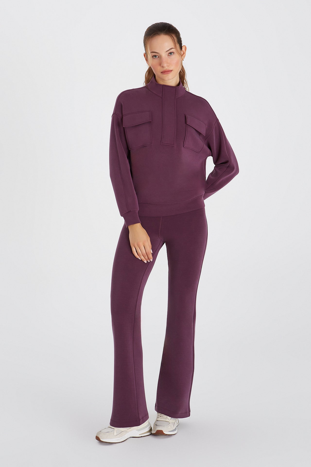 Boboist-Boboist Abby Sweatshirt Abby Dik Yaka Sweatshirt-Sweatshirt-1-Milagron.com