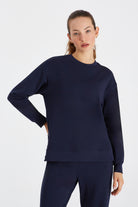 Boboist-Boboist Ellie Sweatshirt Elle çıtçıt Detaylı Sweatshirt-Sweatshirt-1-Milagron.com