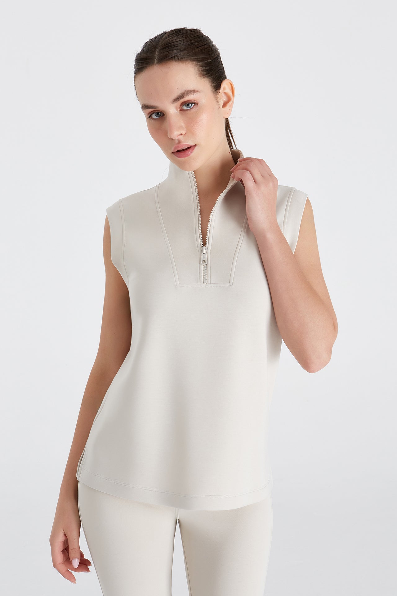 Boboist-Boboist Sabrina F.Sweatshirt Sabrina Fermuar Detaylı Yaka Sweatshirt-Sabrina F.Sweatshirt-1-Milagron.com