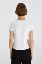 Boboist-Cecile Tshirt Cecile Dikiş Detaylı Tshirt-T-Shirts-2-Milagron.com