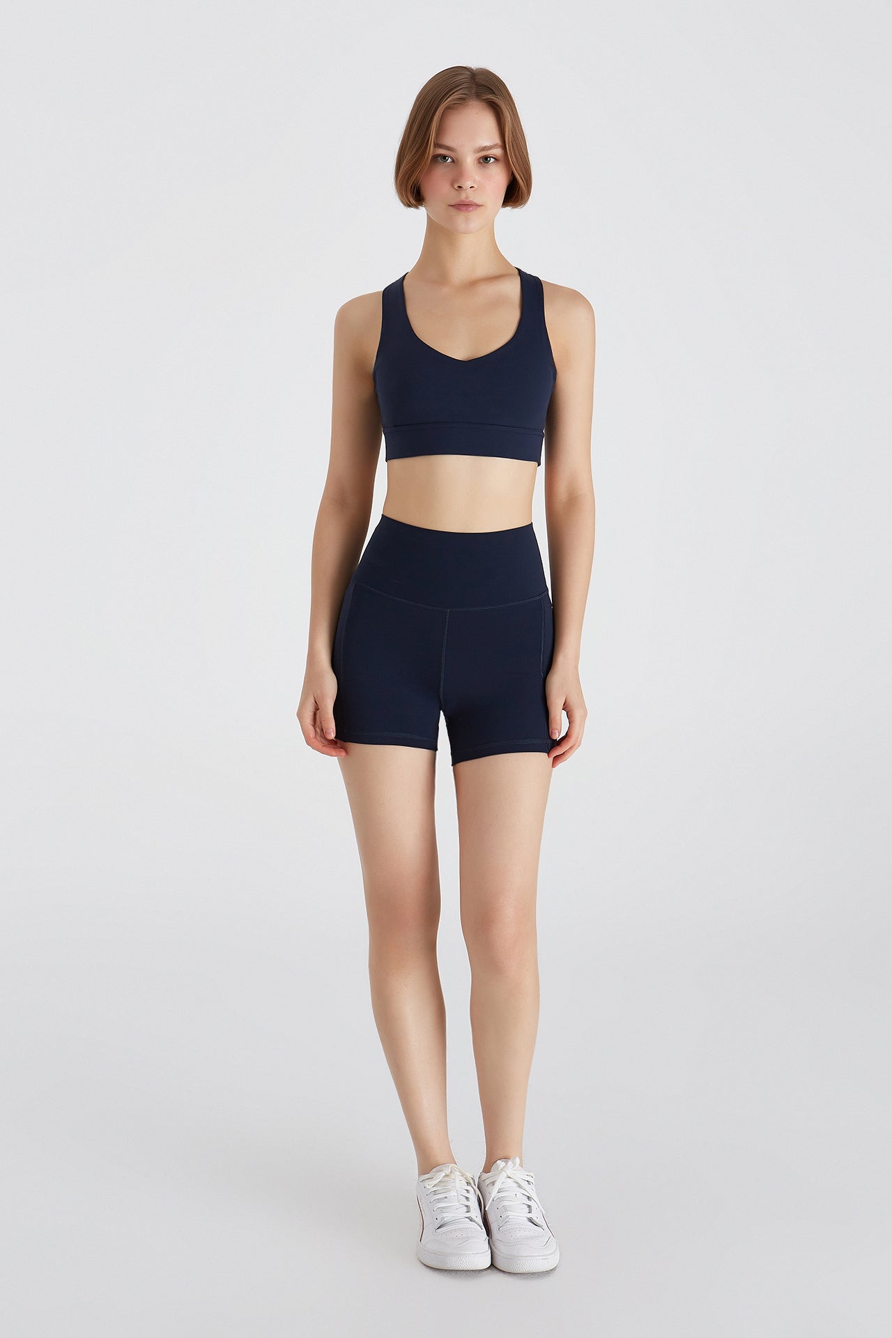 Boboist-Helen Cepli şort Tayt Helen Yüksel Bel 11 Cm Cepli Şort Tayt-Tayt-1-Milagron.com