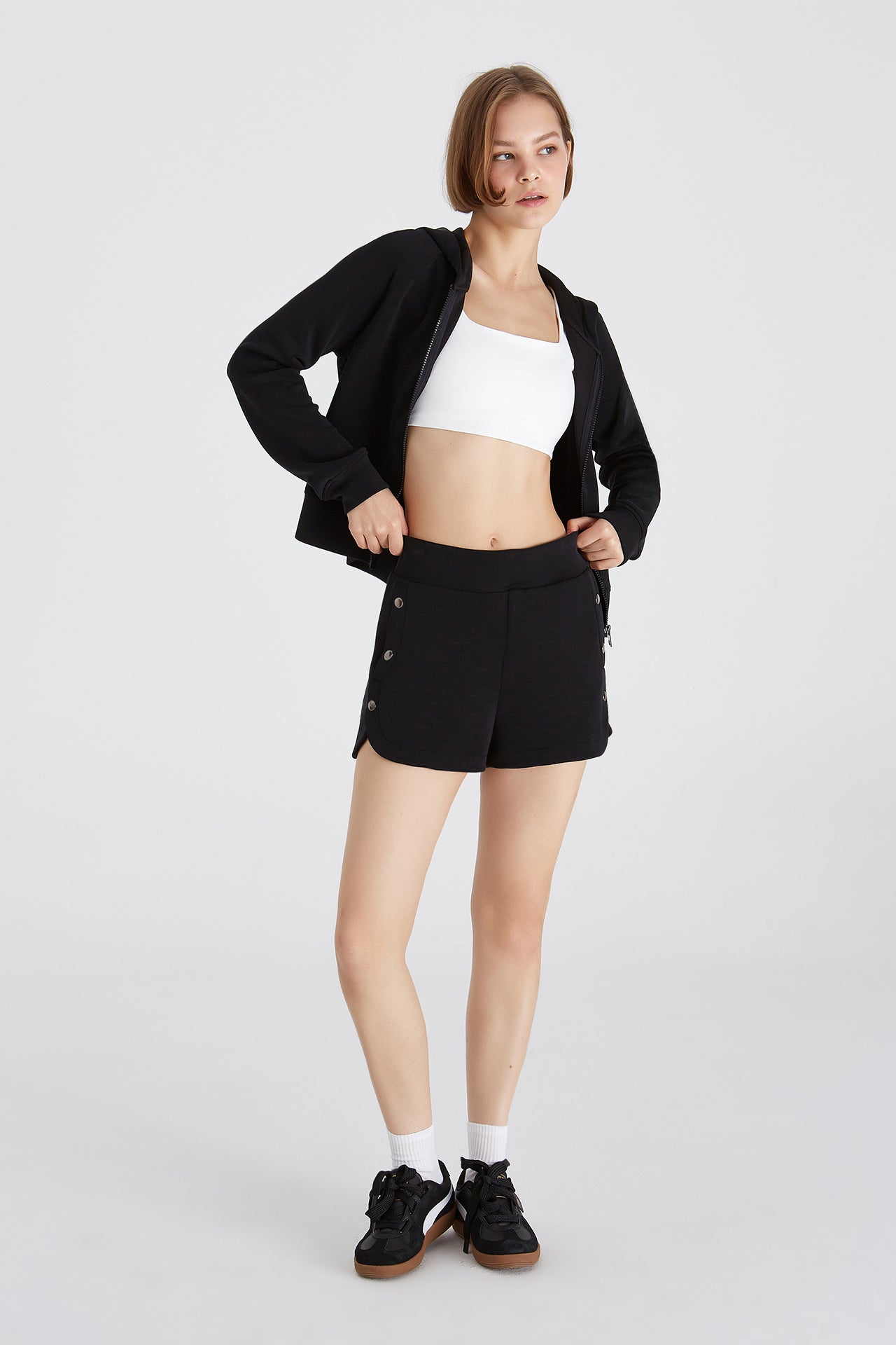 Boboist-Boboist Sabrina şort Sabrina çıtçıt Detaylı şort-Sabrina Şort-1-Milagron.com