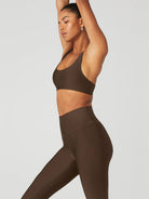 Body London-Body London Racerback Bra (Espresso)-Spor Sütyeni-3-Milagron.com