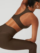 Body London-Body London Racerback Bra (Espresso)-Spor Sütyeni-5-Milagron.com