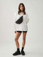 Body London-Body London Manşetli Uzun Kolllu Pamuklu T Shirt-Sweatshirts & Hoodies-5-Milagron.com