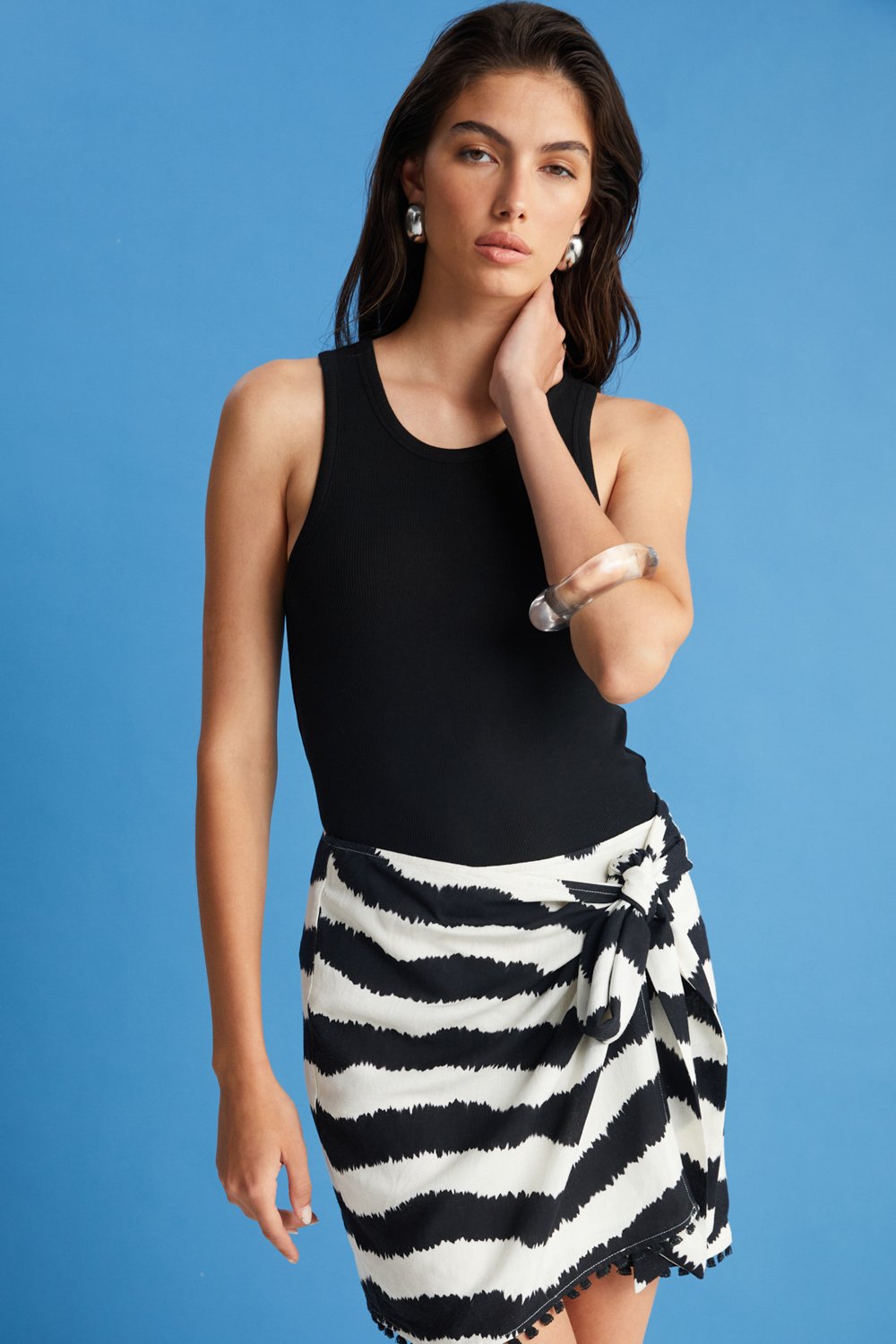 Boneqa Barcelona-Anvelop Kesim Zebra Mini Etek-Etek-2-Milagron.com