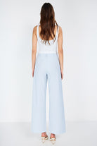 Boneqa Barcelona-Belden Poplin Detaylı Çizgili Pantolon-Pantolon-8-Milagron.com