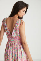 Boneqa Barcelona-Çiçek Desenli Askılı Elbise-Elbise-5-Milagron.com