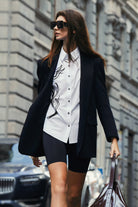 Boneqa Barcelona-Ebru Lale İşlemeli Gömlek-Gömlek-4-Milagron.com