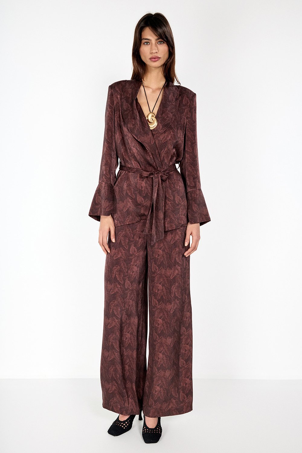 Boneqa Barcelona-Geniş Paça Desenli Pantolon-Pantolon-2-Milagron.com