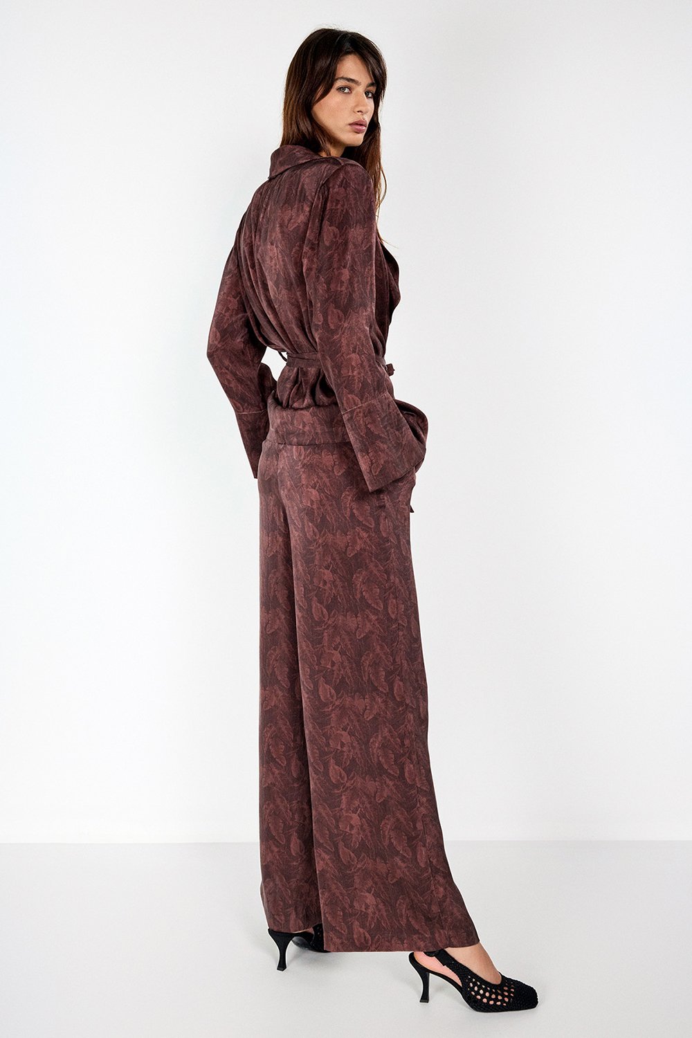 Boneqa Barcelona-Geniş Paça Desenli Pantolon-Pantolon-4-Milagron.com