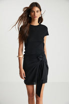 Boneqa Barcelona-Günlük Basic Siyah Tişört-T-Shirts-5-Milagron.com