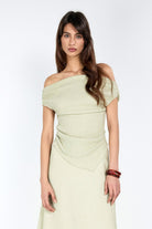 Boneqa Barcelona-Kayık Yaka Mint Top-T-Shirts-1-Milagron.com