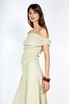 Boneqa Barcelona-Kayık Yaka Mint Top-T-Shirts-4-Milagron.com