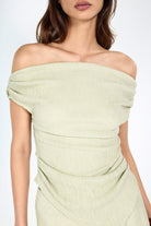 Boneqa Barcelona-Kayık Yaka Mint Top-T-Shirts-5-Milagron.com