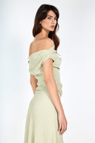 Boneqa Barcelona-Kayık Yaka Mint Top-T-Shirts-6-Milagron.com