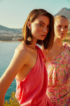 Boneqa Barcelona-Pembe Lyocell Yazlık Elbise-Elbise-5-Milagron.com