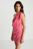 Boneqa Barcelona-Pembe Lyocell Yazlık Elbise-Elbise-6-Milagron.com