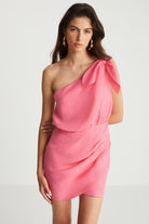 Boneqa Barcelona-Pembe Lyocell Yazlık Elbise-Elbise-7-Milagron.com