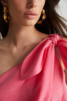 Boneqa Barcelona-Pembe Lyocell Yazlık Elbise-Elbise-8-Milagron.com