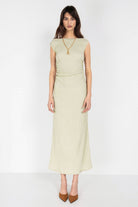 Boneqa Barcelona-Sırtı Açık Mint Maxi Elbise-Etek-3-Milagron.com