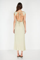 Boneqa Barcelona-Sırtı Açık Mint Maxi Elbise-Etek-8-Milagron.com