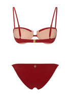 Bonesta-Acacia Burgundy Terry Kaplı Balenli Bikini Takımı-Bikini & Mayo-5-Milagron.com